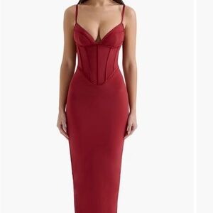 House of CB Red Midi Dress
